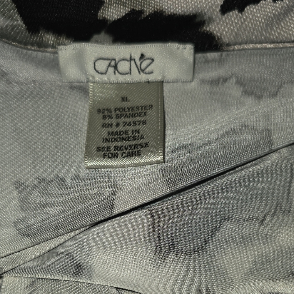 Cache Monochrome Patterned Blouse - image 2